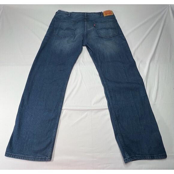 Levis 569 Men's Loose Fit Straight Leg Blue Denim Jeans- Size 39x30.5 - Picture 2 of 6